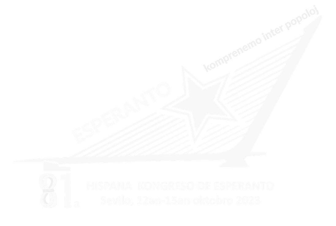 Congreso español de esperanto. 12-15 de octubre de 2023.