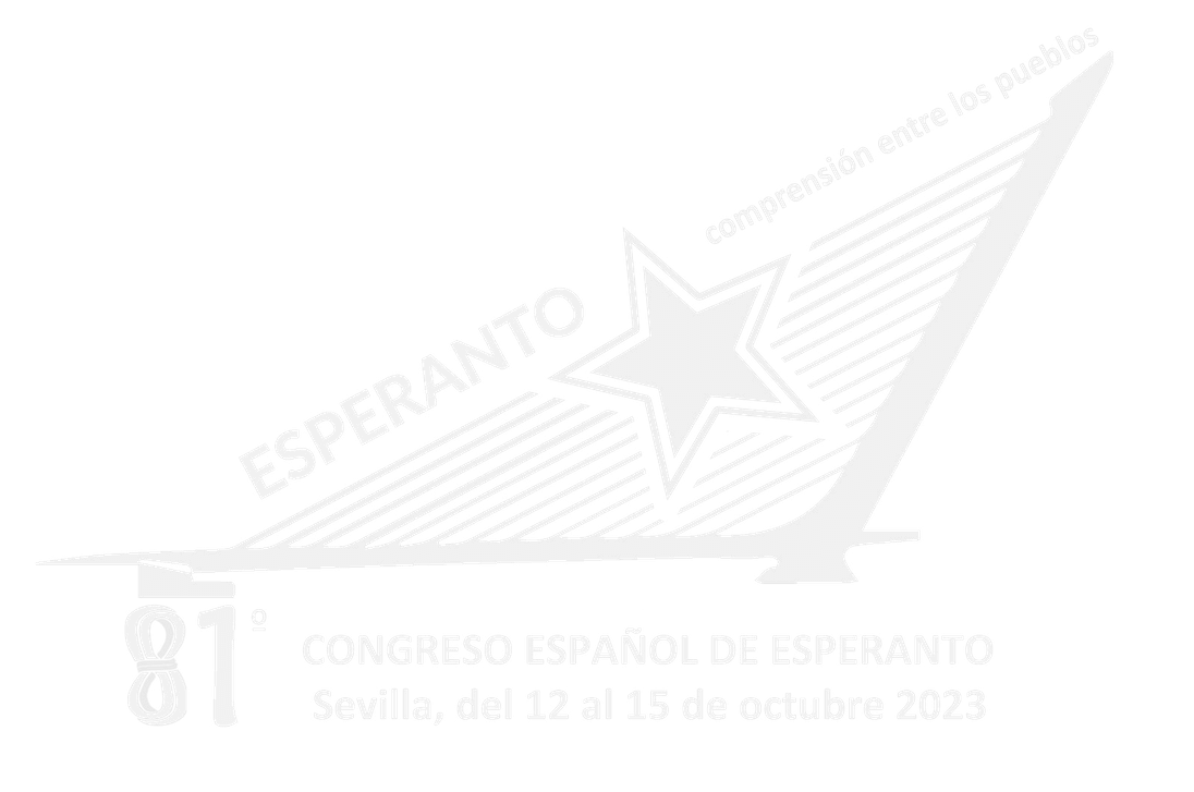 Congreso español de esperanto. 12-15 de octubre de 2023.